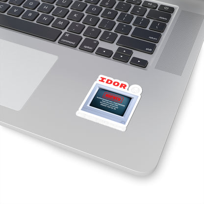 IDOR Hacked Computer Kiss-Cut Sticker — Cybersecurity Vulnerability Decal