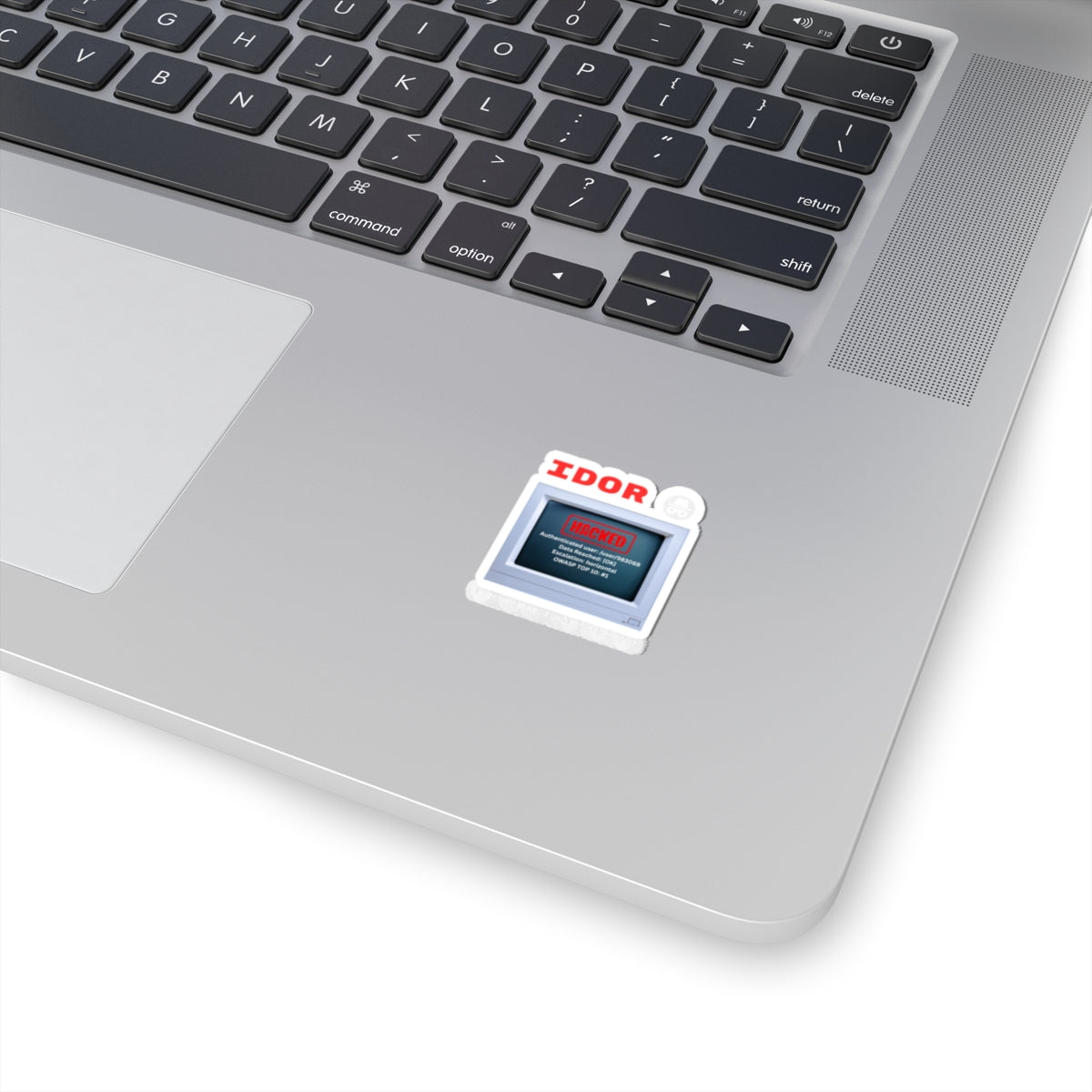 IDOR Hacked Computer Kiss-Cut Sticker — Cybersecurity Vulnerability Decal