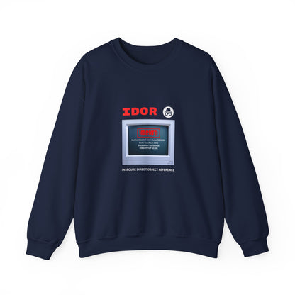 Cybersecurity IDOR Exploit Sweatshirt | Ethical Hacking Graphic Crewneck | Hacker Gift for Men & Women