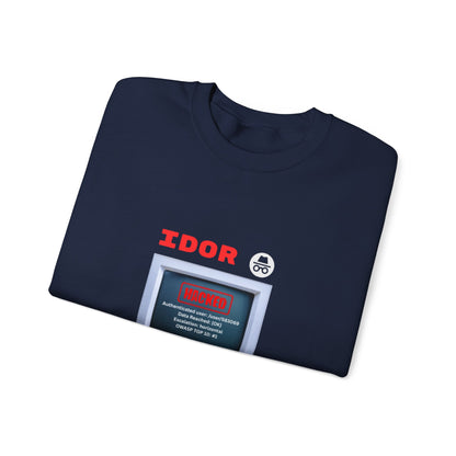 Cybersecurity IDOR Exploit Sweatshirt | Ethical Hacking Graphic Crewneck | Hacker Gift for Men & Women