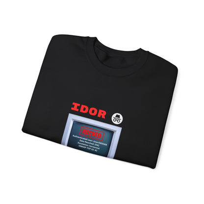 Cybersecurity IDOR Exploit Sweatshirt | Ethical Hacking Graphic Crewneck | Hacker Gift for Men & Women